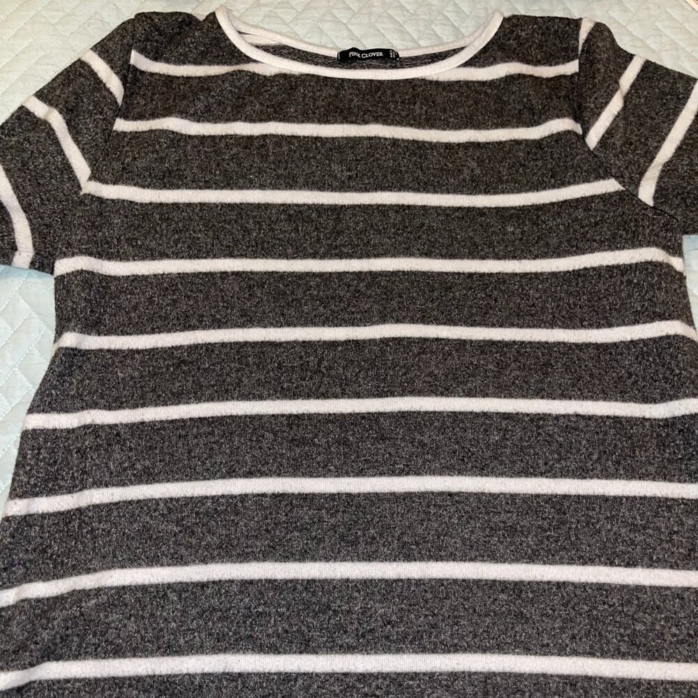 Soft Black and white stripe sweater